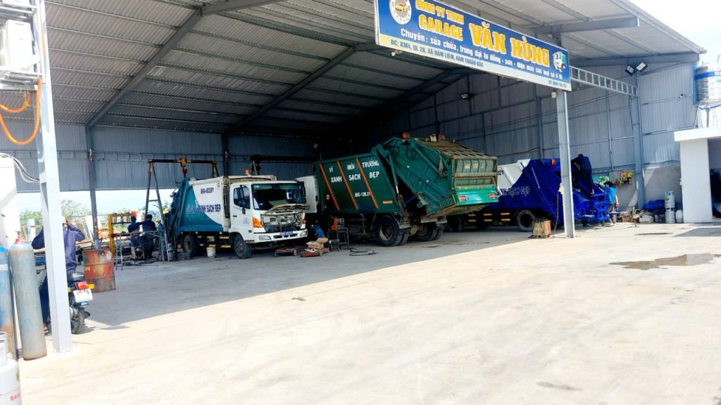 Dịch Vụ Sửa Chữa Xe Chở Rác, Xe Tải Tại Garage Văn Hùng - Bình Thuận